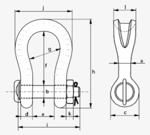 13010600 / P-6033 Harpsluiting Mb "sling Shackle" Green - Shackle