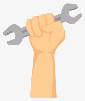 Mano Con Llave Inglesa