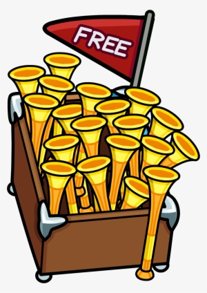 Penguin Cup Cove Fluffies Vuvuzela Stand - Penguin