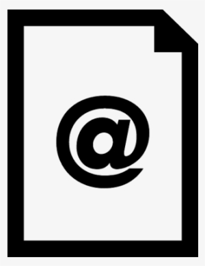 Email Document Interface Symbol Of A Paper Sheet With - Symbols Of Nonverbal Communication