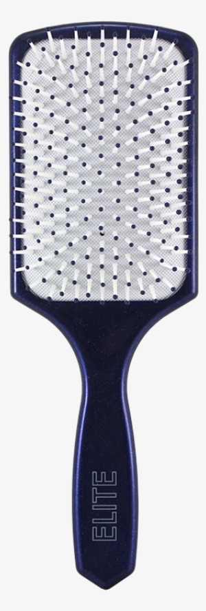 Elite Glitter Paddle Brush With White Pad - Hairbrush