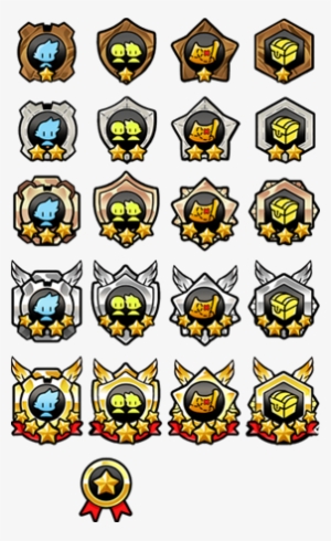 Achievement Icons By Category And Difficulty Level - System Achievements Icons