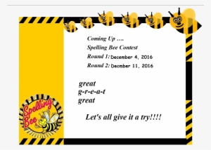 Event Properties - Spelling Bee Border