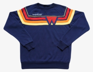 This Is A Custom Stripe Sweat Shirt With Embroidered - Weezer T Shirts