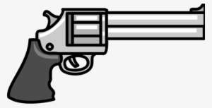 Pistol Clipart Simple - Revolver Clipart