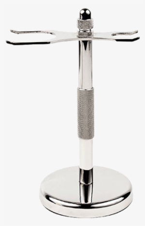 Chrome Razor And Shaving Brush Stand - Soporte De Brochas De Afeitar