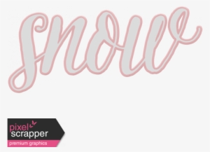 Winter Fun Snow Word Art Graphic By Brooke Gazarek - Digital Scrapbooking