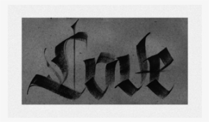 Ca Love Brush And Red Tempera On - Calligraphy