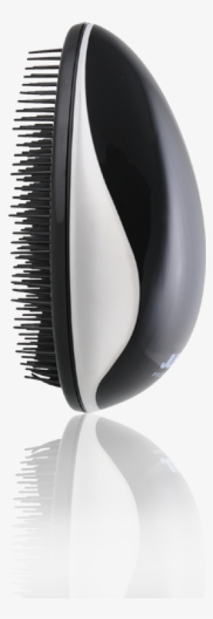 Detangle Brush Compact Black And White - Bangle