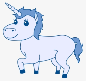 Unicorn Clipart Silly - Blue Unicorn Clipart
