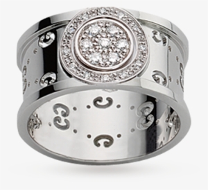 Diamond Ring Icon Png Gucci Icon Twirl 18ct Gold And - Gucci Icon Twirl 18ct White Gold And Diamond Ring