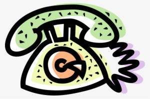 Vector Illustration Of Home Phone Telecommunications