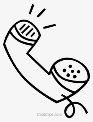 Telephone Receiver Royalty Free Vector Clip Art Illustration - Phone Receiver Clipart