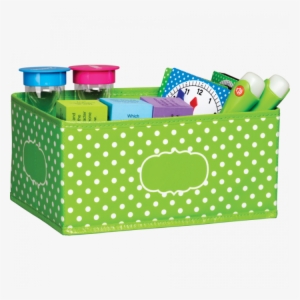 Teacher Created Resources Aqua Polka Dot Small Storage