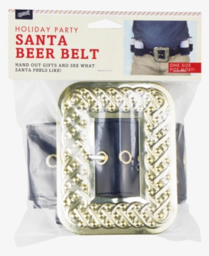 Santa Beer Belt Package - Camo Beer Belt, Holds 6 Cans Or Bottles