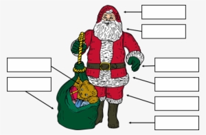 Look At The Picture Of Santa Claus - Santa With Bag