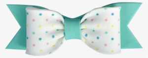 Gumpaste Bows Small Mint Dot Print - Polka Dot