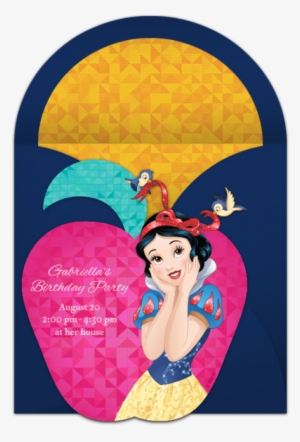 Snow White Online Invitation - Artissimo Designs Shining Creativity Snow White Printed
