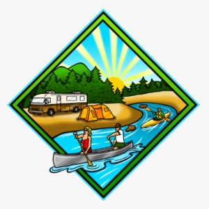 Camping Clipart Mountain Cabin - Campsite