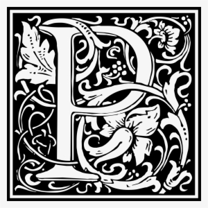 William Morris Letter P Clipart - William Morris Letter P - 1200x1200 ...