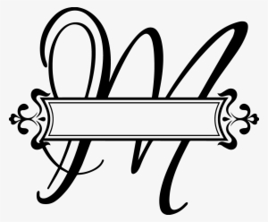 Festival Letter M Png Pluspng Com C A Pinterest Fancy - Split Monogram Letter H