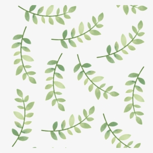 Rama Verde Y Hoja Cartoon Png De Antecedentes - Portable Network Graphics