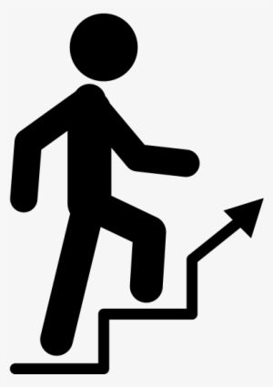 Stick Man Walking Up Stairs - 600x600 PNG Download - PNGkit