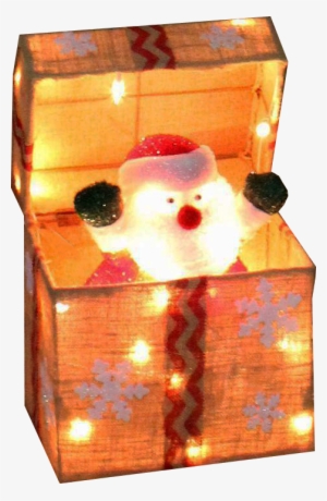 Christmas Lights Gif Transparent Download - Pop Up Chirstmas Present Decoration