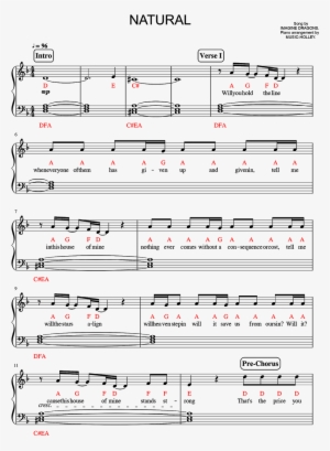 [piano Scores] Imagine Dragons - Musical Composition