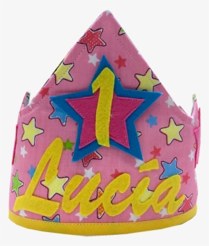 Corona Personalizable Cumpleaños Niña - Construction Paper
