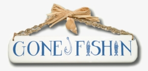 Gone Fishing Wooden Sign - Gift Wrapping