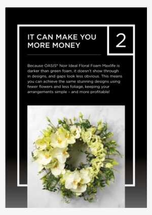 Oasis® Noir Ideal Floral Foam Maxlife With Naylorbase® - Bouquet