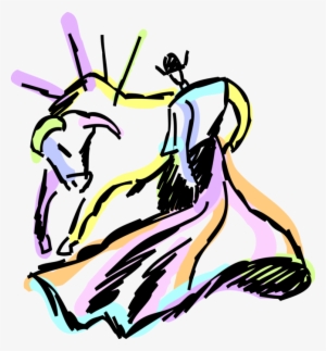 Vector Illustration Of Spanish Matador Toreador Bullfighter