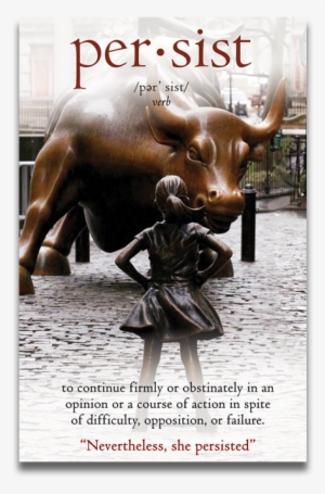 Defiant Girl Charging Bull