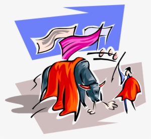 Vector Illustration Of Spanish Matador Toreador Bullfighter - Spain Clip Art