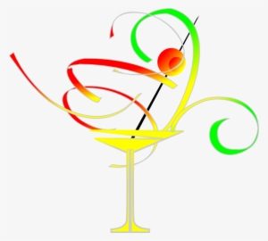 How To Set Use Red Green Martini Clipart - Martini