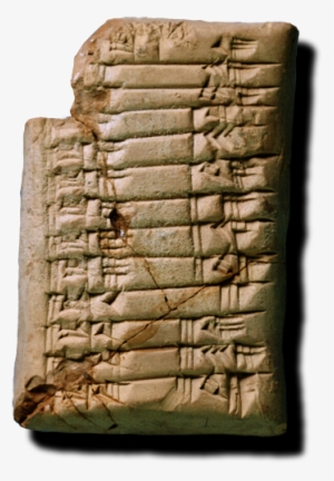 School Tablet With Multiplication Table - Babylonians Multiplication