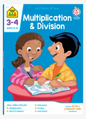Multiplication & Division 3-4 Deluxe Edition Workbook - School Zone Curriculum Workbooks, Multiplication Facts