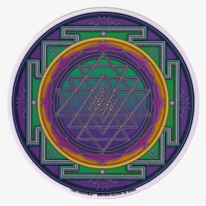 Window Sticker / Decal - Sri Yantra Mandala