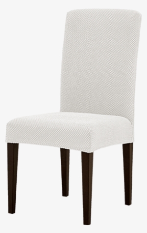 Raised Dots Stretch Dining Room Chair Covers - Sure Fit Stretch Pique Short Dining Room Chair Slipcover