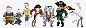 Clipart Skeleton Crow - Pirate Skeleton Crew