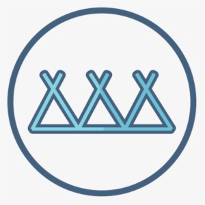 Native American Camp Symbol - Symbol