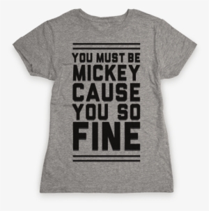 Must Be Mickey Womens T-shirt - Turtle Duck