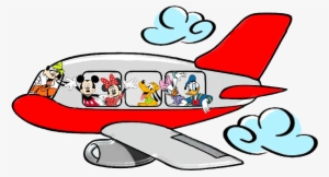 Mickey Mouse Airplane Clipart - Mickey Mouse On A Plane
