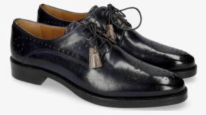 Derby Shoes Betty 2 Navy Tassel Smoke - Melvin & Hamilton Betty Laceups Navy/smoke, Women's,