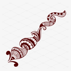 Transparent Mehndi Design Png