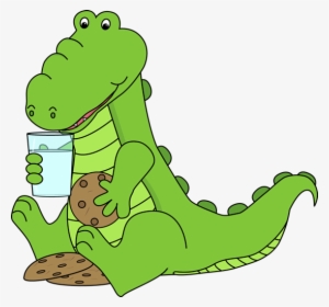 Alligator Eating Cookies - T Rex Eating A Cookie