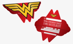 Convite Festcolor 8un Mulher Maravilha - Mulher Maravilha