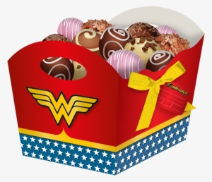 Cachepot Mulher Maravilha 08 Unidades Festcolor - Cachepot Mulher Maravilha