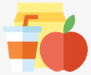 Icon Of Apple And Drink - Food